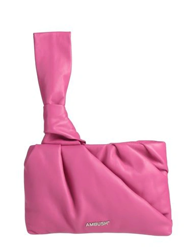 Shop Ambush Woman Handbag Magenta Size - Soft Leather