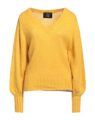 Shop W  Dabliu W Dabliu Woman Sweater Ocher Size 2 Acrylic, Nylon, Alpaca Wool In Yellow