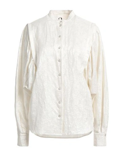 8pm Woman Shirt Off White Size L Cotton, Linen, Polyamide In Off White