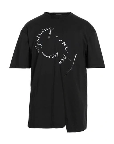 Shop Ann Demeulemeester Man T-shirt Black Size S Cotton