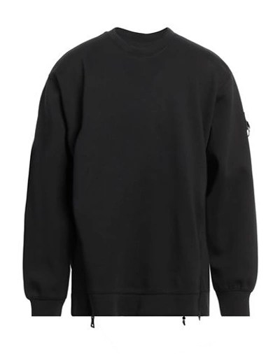 Shop Les Hommes Man Sweatshirt Black Size L Cotton, Viscose, Polyester