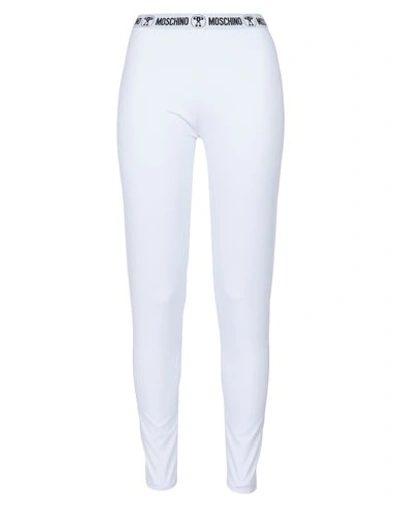 Shop Moschino Woman Sleepwear White Size Xs Polyester, Elastane