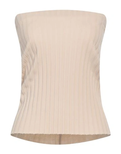 Cotton Citizen Woman Top Beige Size M Cotton, Elastane In Beige