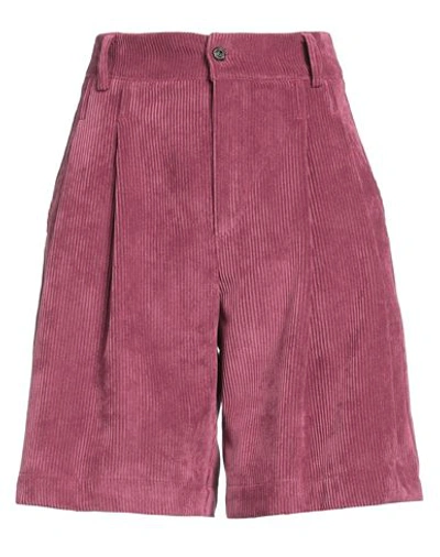 Shop Maliparmi Malìparmi Woman Shorts & Bermuda Shorts Mauve Size 10 Polyester, Nylon, Elastic Fibres In Purple