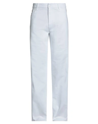 Shop Raf Simons Man Jeans White Size 33 Cotton