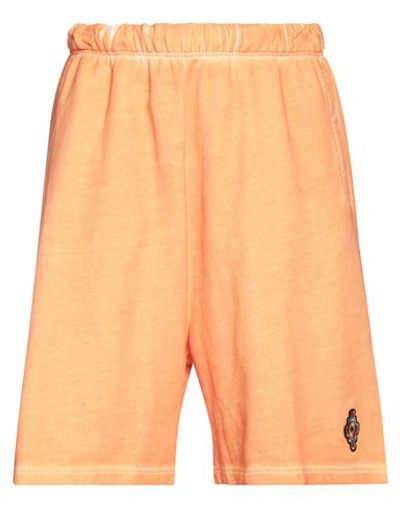 Shop Marcelo Burlon County Of Milan Marcelo Burlon Man Shorts & Bermuda Shorts Orange Size L Cotton, Polyester