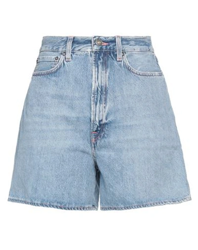 Shop Made In Tomboy Woman Denim Shorts Blue Size 24 Cotton