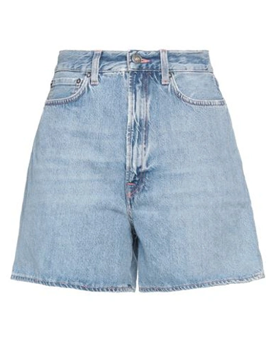 Made In Tomboy Woman Denim Shorts Blue Size 29 Cotton In Blue