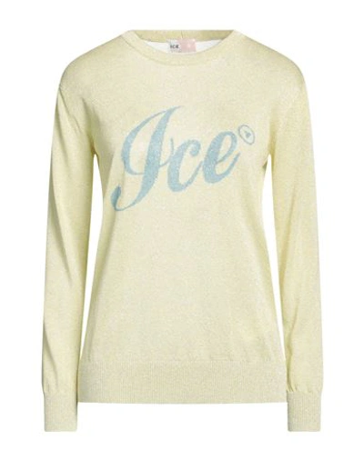 Shop Ice Play Woman Sweater Yellow Size S Viscose, Polyester, Polyamide