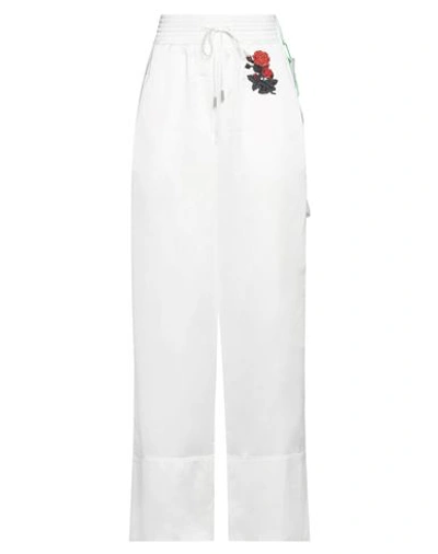 Shop Off-white Woman Pants White Size 6 Polyester, Elastane
