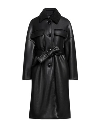 Shop Sees Infinitely Woman Woman Coat Black Size 4 Polyester