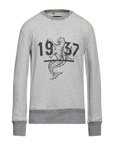 Shop Tiger Jay Man Sweatshirt Light Grey Size L Cotton