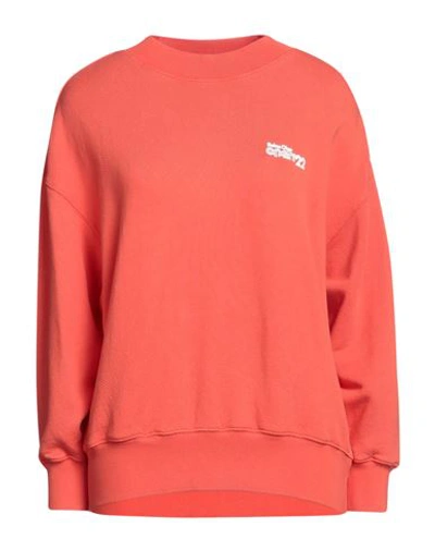 Shop Reina Olga Woman Sweatshirt Orange Size S/m Cotton