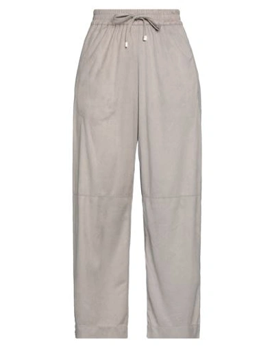 Shop Purotatto Woman Pants Dove Grey Size 10 Polyester