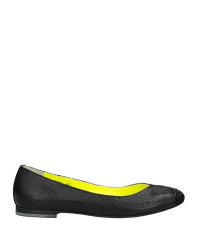 Shop Alessandro Dell'acqua Woman Ballet Flats Black Size 6 Soft Leather