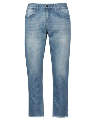 Shop John Galliano Man Jeans Blue Size 34 Cotton