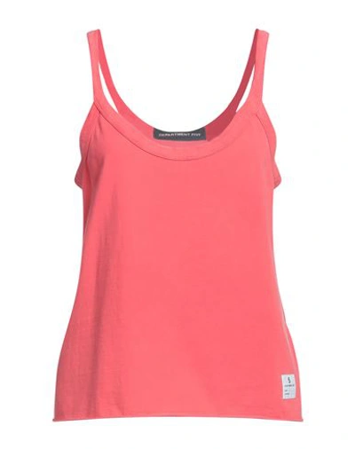 Department Five Department 5 Woman Tank Top Coral Size M Cotton In Red