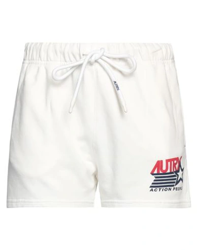 Shop Autry Woman Shorts & Bermuda Shorts White Size Xl Cotton