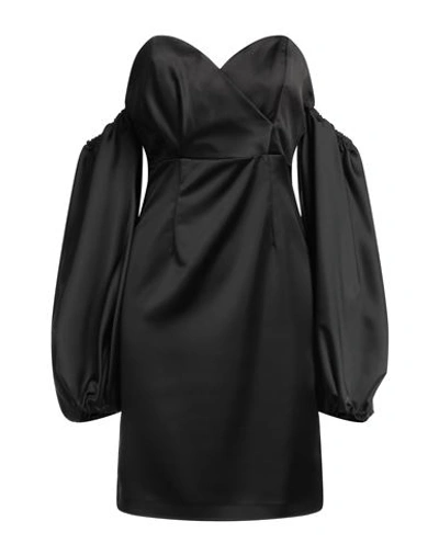 Shop Alice Miller Woman Mini Dress Black Size M Polyester, Elastane