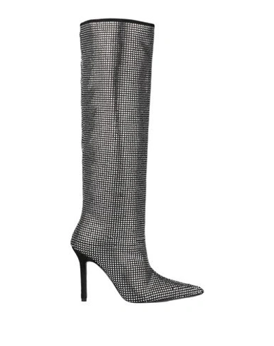Shop Eddy Daniele Woman Boot Black Size 7 Soft Leather, Swarovski Crystal