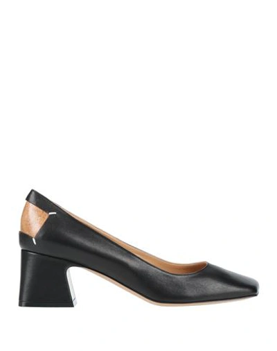 Maison Margiela Woman Pumps Black Size 8 Soft Leather