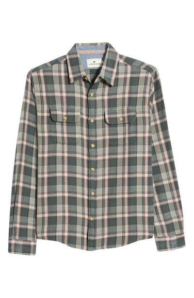Shop The Normal Brand Mountain Regular Fit Flannel Button-up Shirt In Auburn Plaid