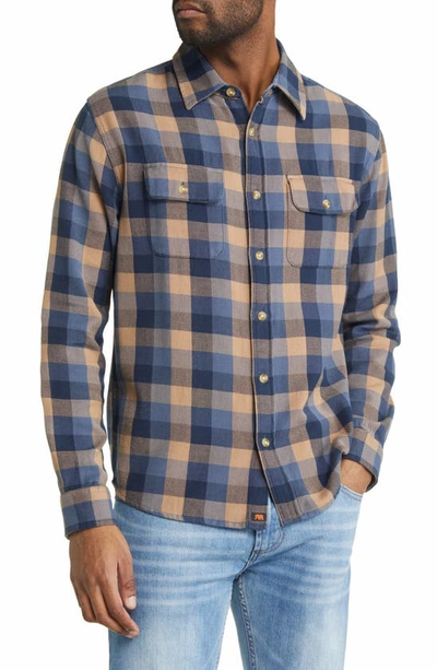 Shop The Normal Brand Mountain Regular Fit Flannel Button-up Shirt In Maple Plaid