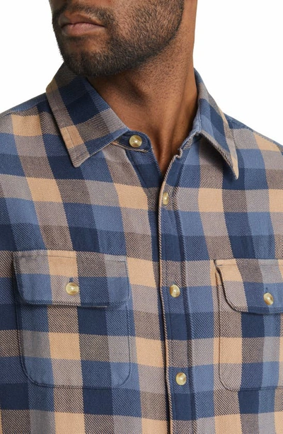 Shop The Normal Brand Mountain Regular Fit Flannel Button-up Shirt In Maple Plaid