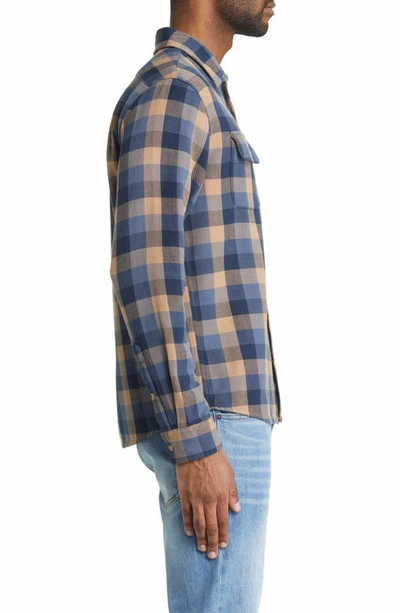 Shop The Normal Brand Mountain Regular Fit Flannel Button-up Shirt In Maple Plaid