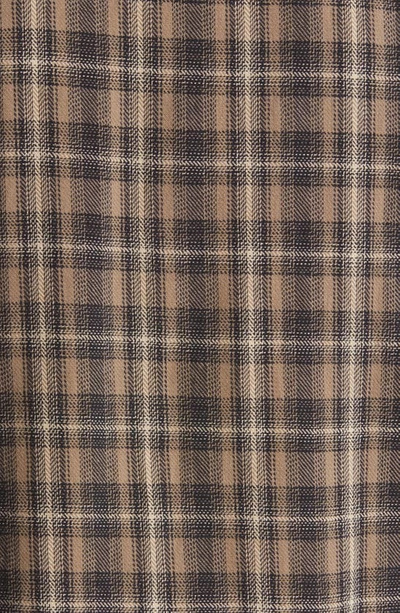 The Normal Brand Mountain Regular Fit Flannel Button-up Shirt In Taupe Plaid