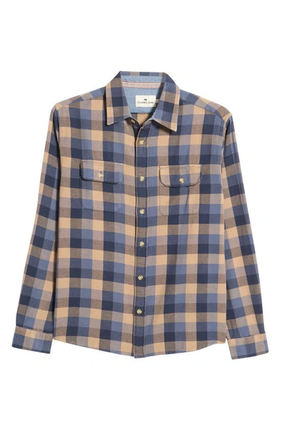 Shop The Normal Brand Mountain Regular Fit Flannel Button-up Shirt In Maple Plaid