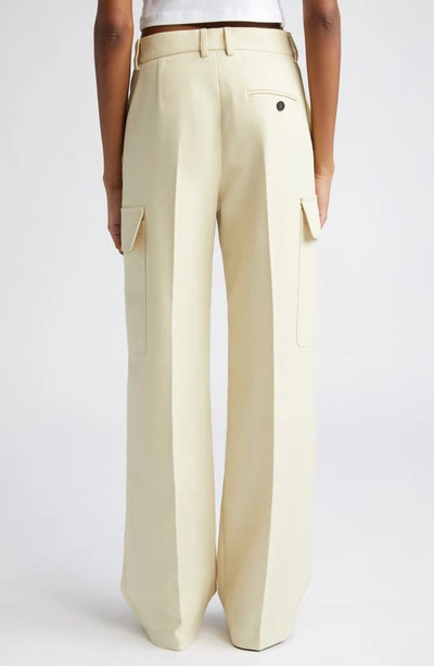 Shop Stella Mccartney Tailored Straight Leg Cargo Pants In 9541 Butter