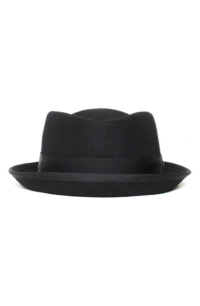 Shop Goorin Bros Ryan Pointo Wool Pork Pie Hat In Black