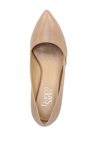Shop Franco Sarto Frankie Leather Wedge Pump In Cool Taupe