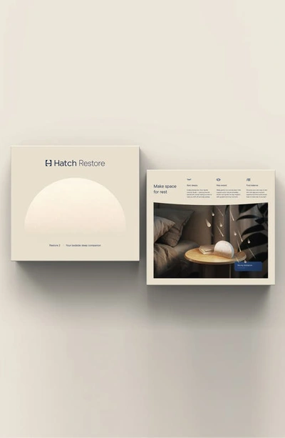 Hatch Inc Hatch Restore 2 Bedside Light, Sound Machine & Sunrise Alarm Clock In Putty