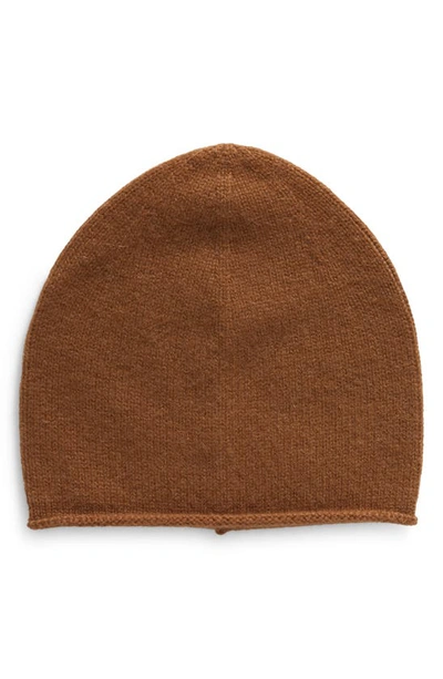 Shop Vince Boiled Cashmere Chunky Knit Beanie In Mink