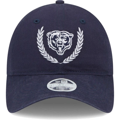 Shop New Era Navy Chicago Bears Leaves 9twenty Adjustable Hat