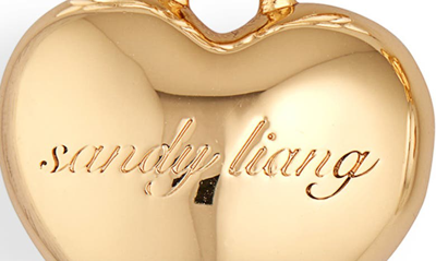 Shop Sandy Liang Ballerina Mismatched Drop Earrings In Gold/ Silver