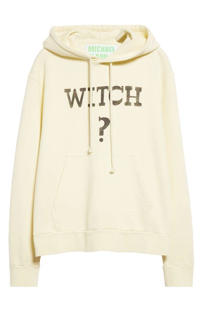 Shop Jw Anderson X Michael Clark Witch Graphic Hoodie In Cream