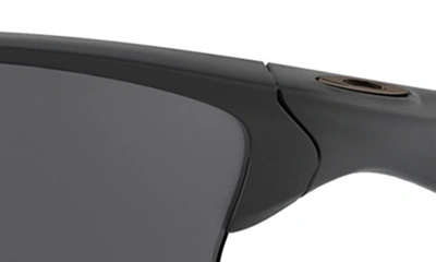 Oakley Half Jacket® 2.0 62mm Polarized Rectangular Sunglasses In Matte Black