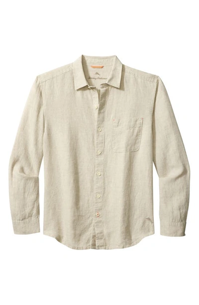 Shop Tommy Bahama Sea Glass Breezer Original Fit Linen Shirt In Natural