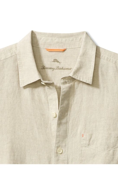 Shop Tommy Bahama Sea Glass Breezer Original Fit Linen Shirt In Natural