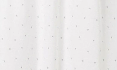 Petite Plume Luxe Star Print Pima Cotton Maternity Nightgown In Grey Stars