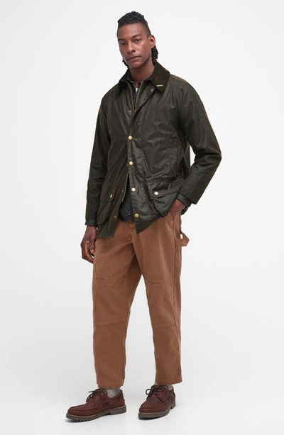 Shop Barbour Beaufort 40th Anniversary Wax Jacket In Olive