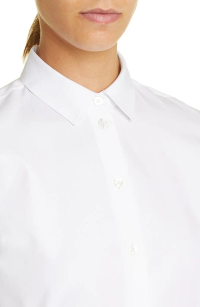 Shop The Row Teti Cotton Button-up Shirt In White