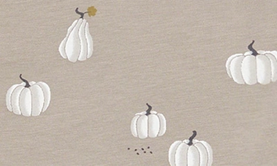 Shop Petit Lem Autumn Gourds Stretch Organic Cotton Bodysuits & Joggers Set In Off White
