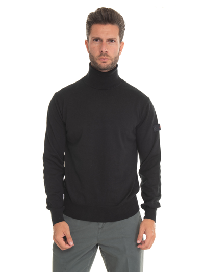 Shop Peuterey Gorran06 Turtleneck Pullover In Black