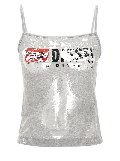 Shop Diesel D-hoper-devo Dresses Gray
