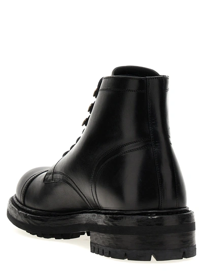 Shop Dolce & Gabbana Leather Ankle Boots Boots, Ankle Boots Black