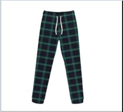 Shop Mc2 Saint Barth Green Pajamas Trousers For Boy With Logo In Multicolor